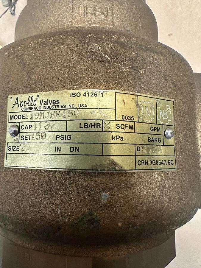 Used Apollo Valves 19MJHK150, 150 Psi Pressure Relief Valve