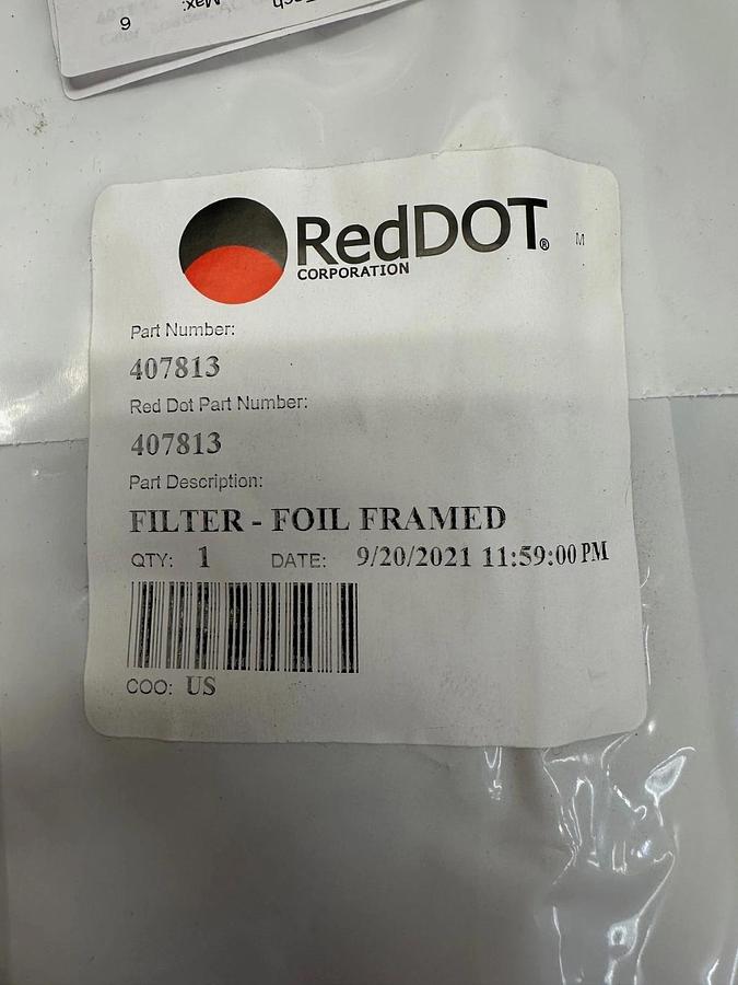 Used Red Dot 407813 Filter *NEW*