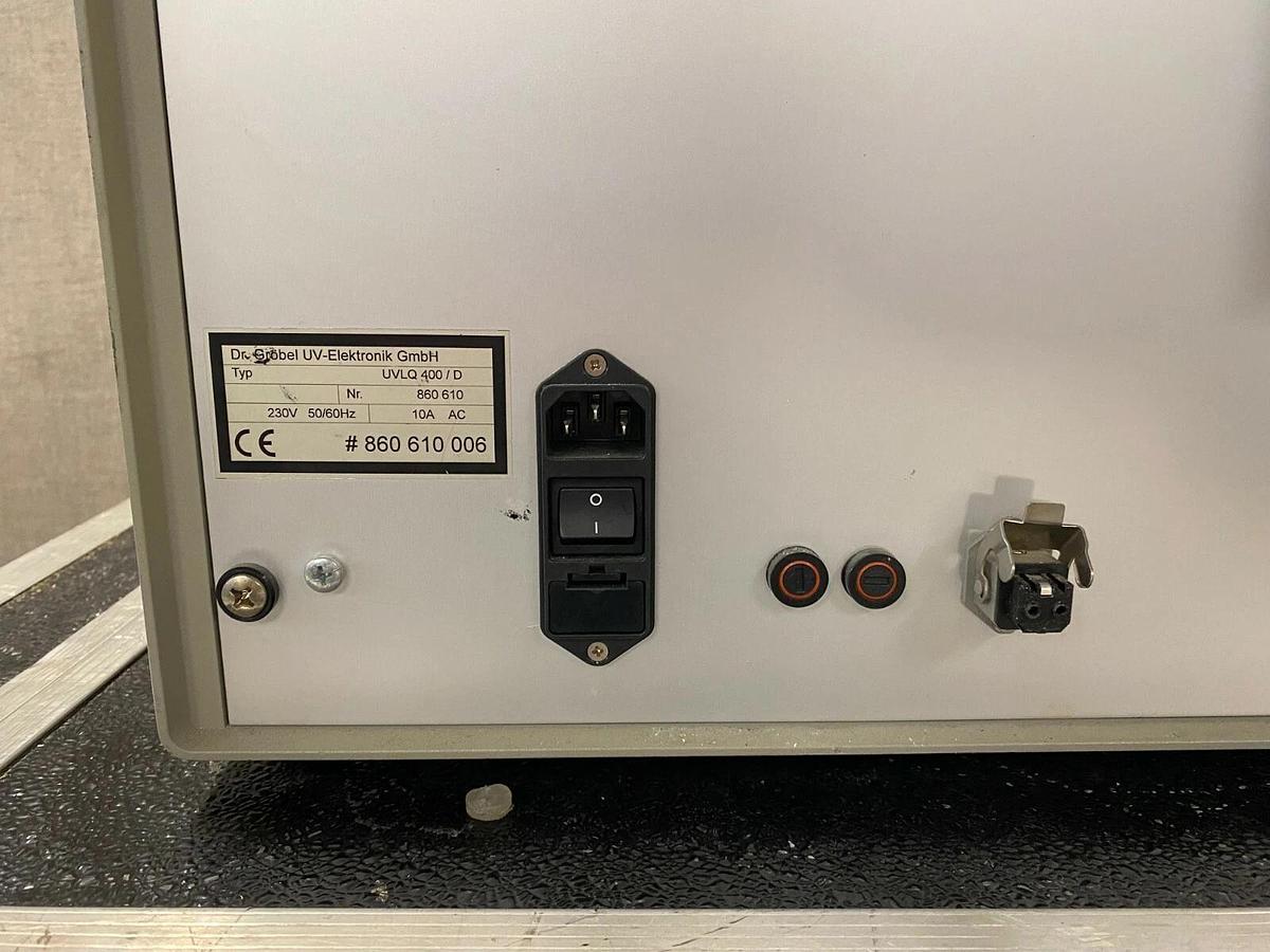 Used Dr. Grobel UV-Elektronick GmbH UVLQ 400/D UV Light Source, Spot Curing System