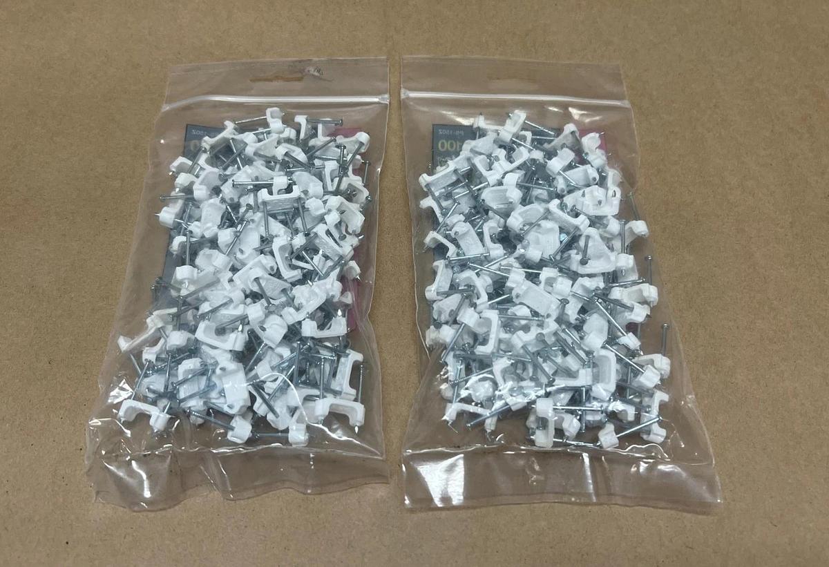 Used Gardner Bender PS-150Z 100pc NM Cable Wood Staples - Lot of 2