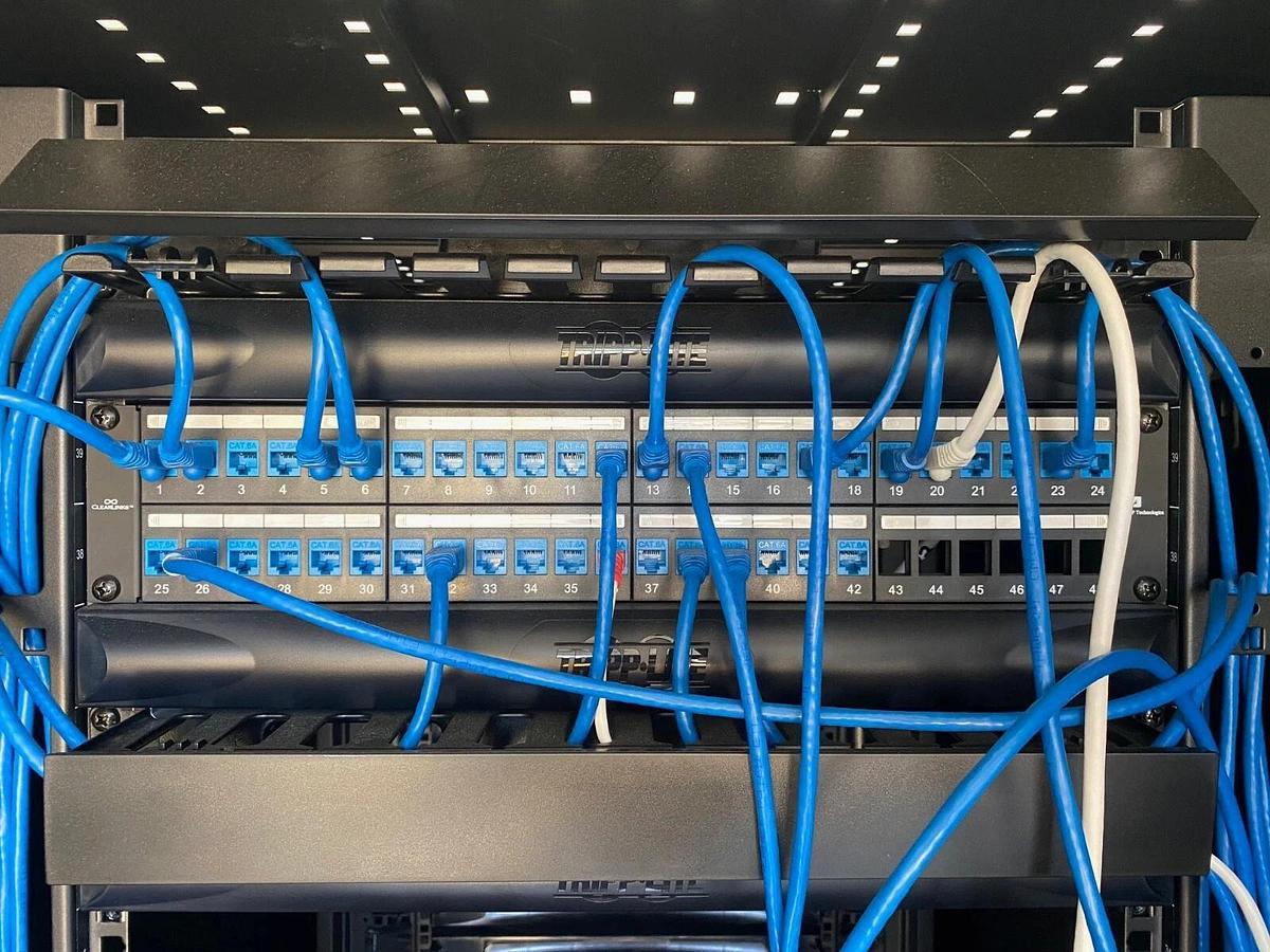 Used Tripp-Lite SmartRack Enclosure, APC SMX3000LVNC Smart-UPS X Battery