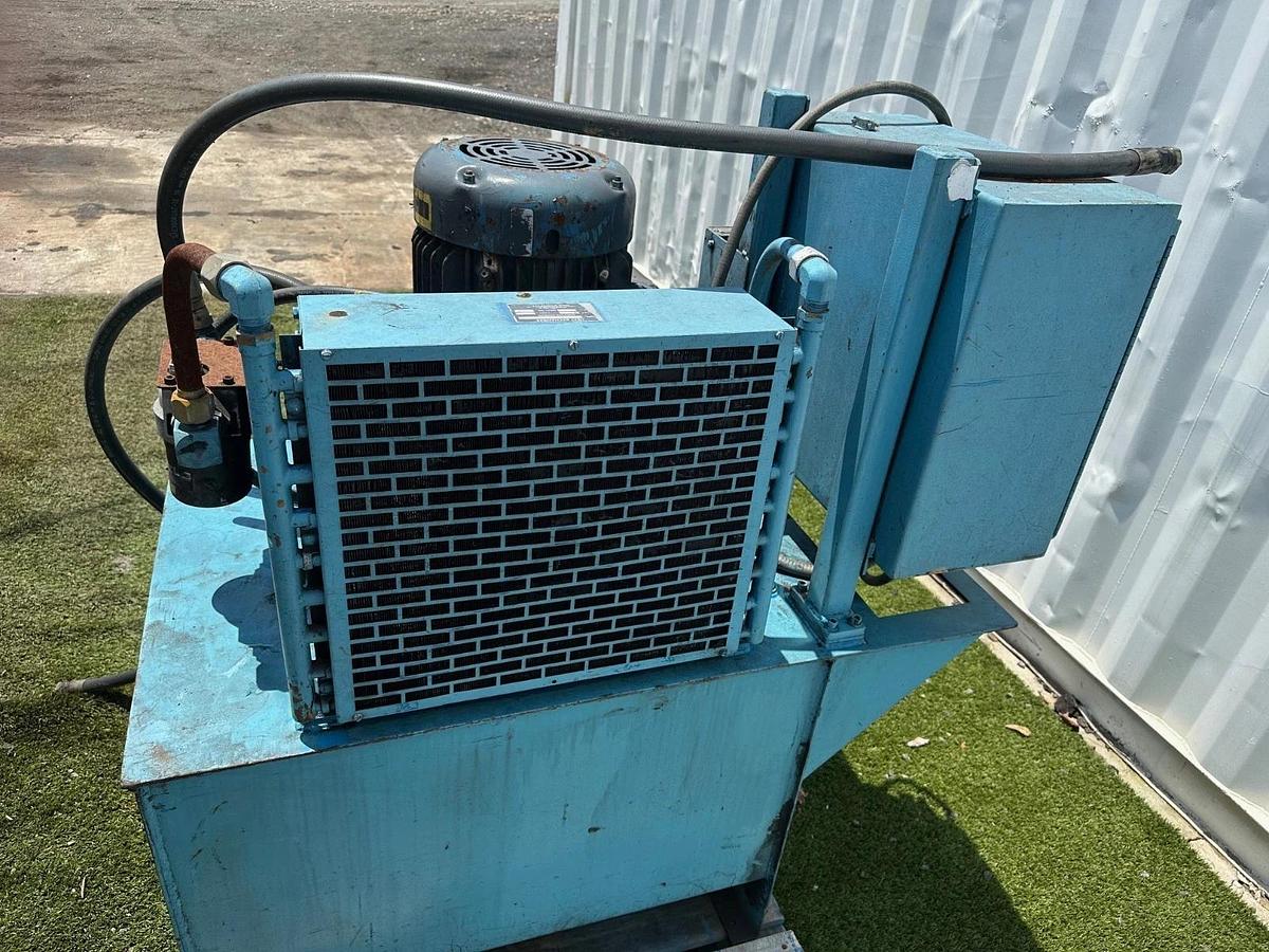 Used 88 Gal Hydraulic Power Unit, Baldor 15Hp@1760Rpm Thermal Transfer Heat Exchanger