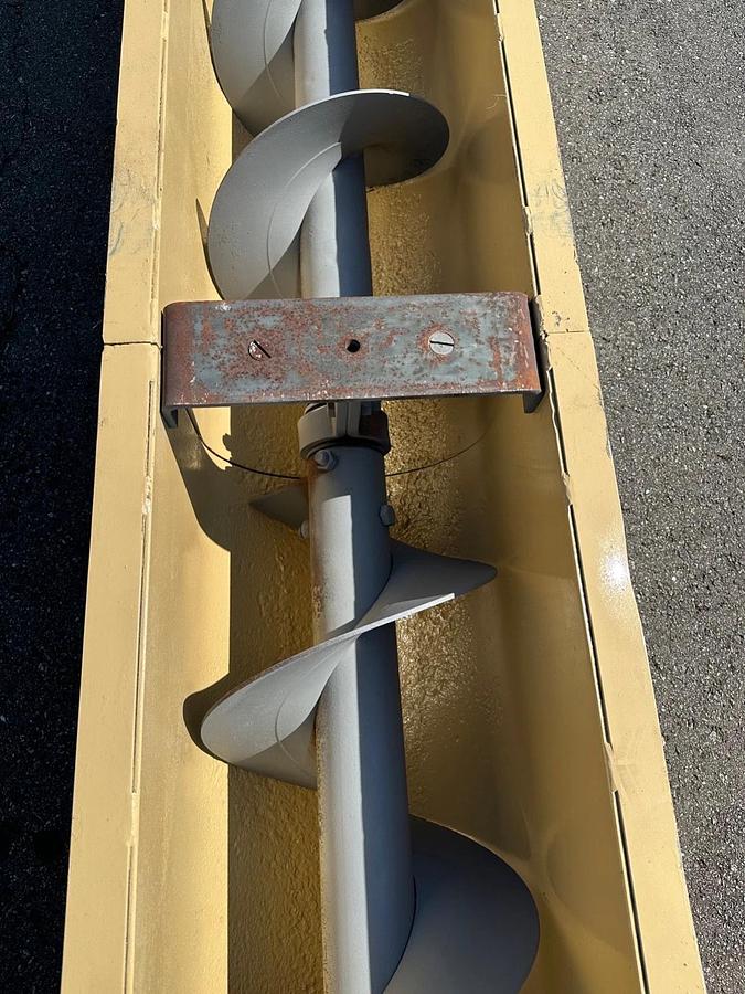 Used Industrial Screw Conveyor 51’ L, 16” Stick, 17” Trough, 15-1/2” Flights, 7.5Hp