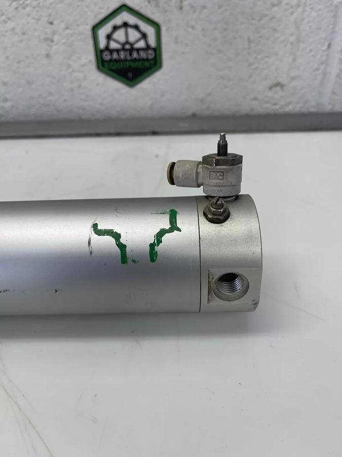 Used SMC CDG1BA50-400 Air Cylinder, Single Rod, 145 PSI, Max Press 1.00 MPa