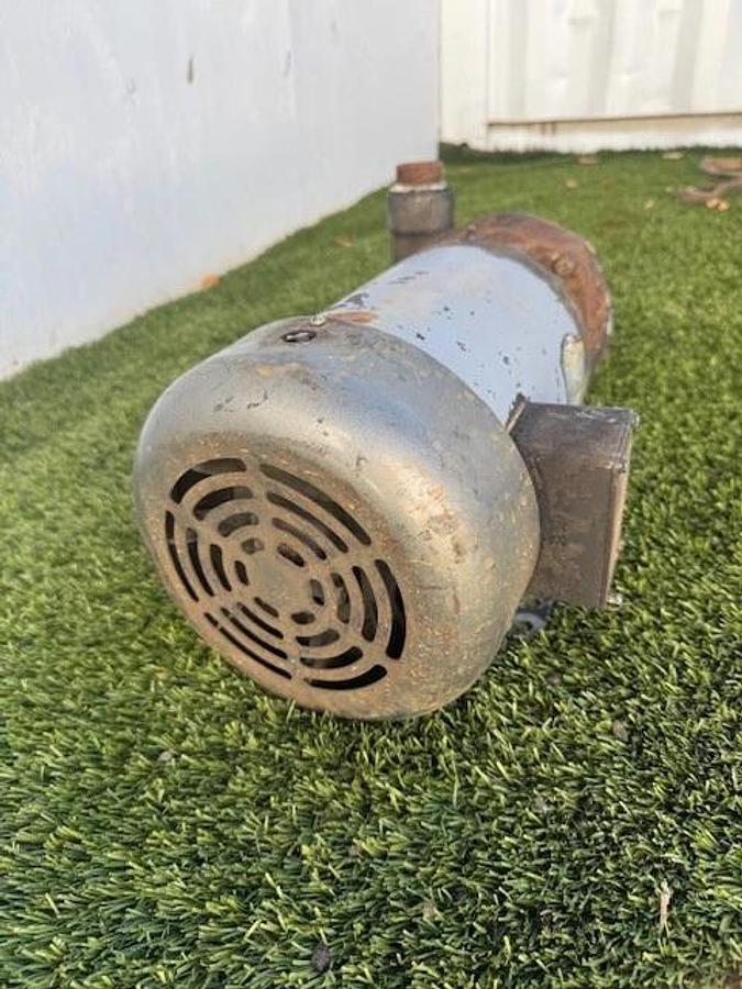 Used Goulds 57178 Frame Pump Assembly 1-3/4” & 2-1/2” Bores, Baldor 5Hp Motor 3450RPM