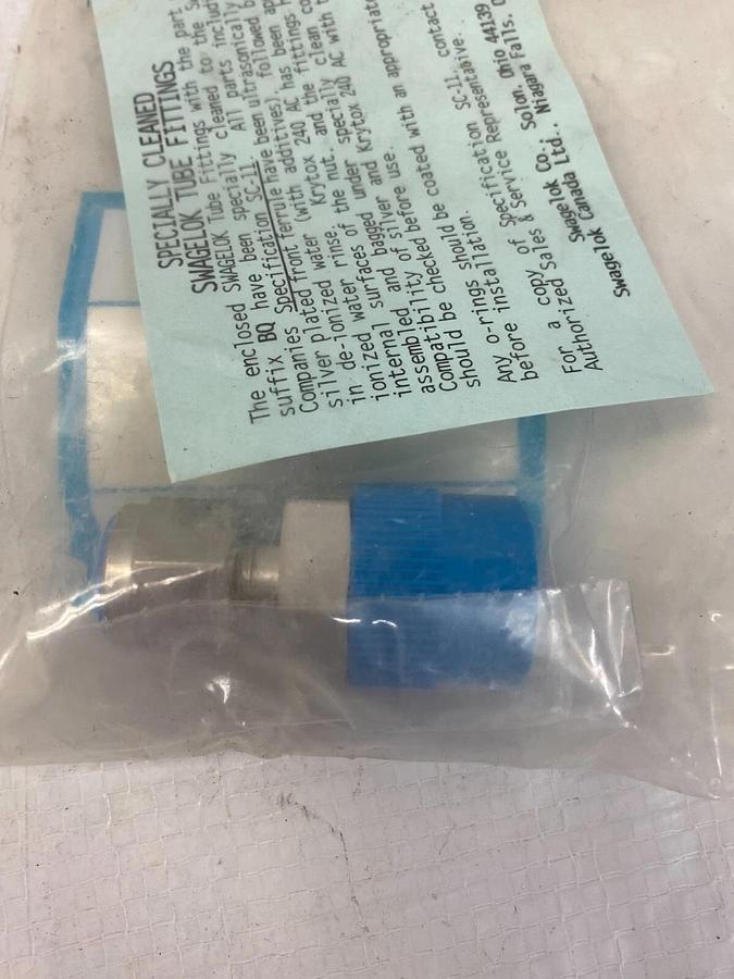 Used Swagelok SS-600-1-8BQ, SS-600-1-12BQ Silver Plated Front Ferrules - Lot of 2