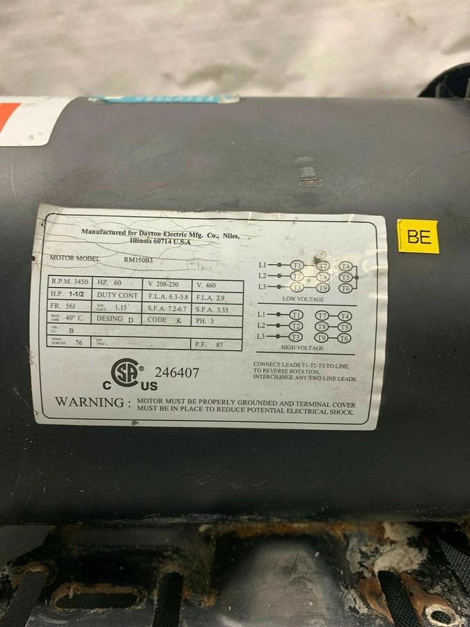 Used Dayton 4JMX5 Stainless Steel Centrifugal Pump