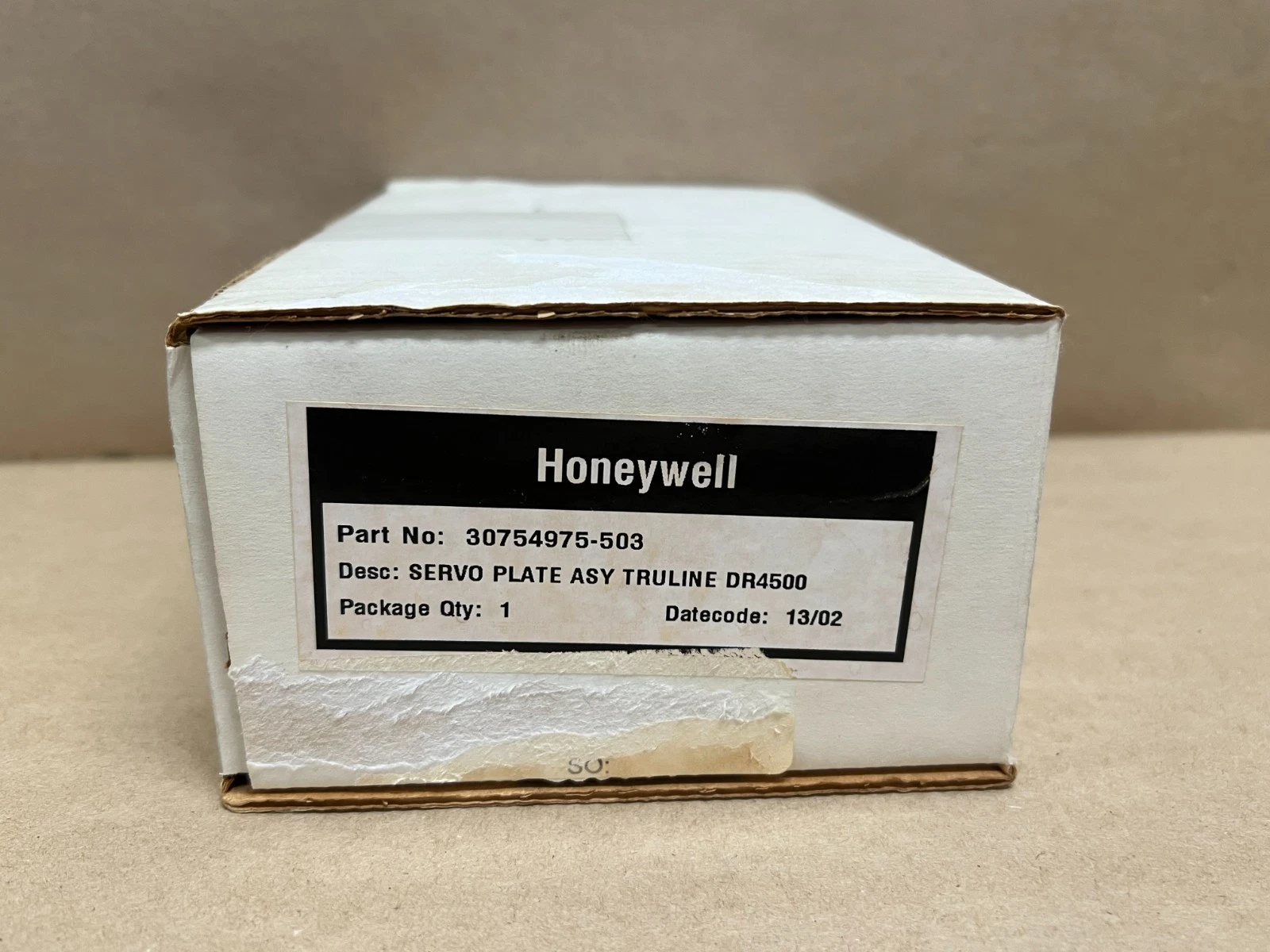 Used Honeywell 30754975-503 Servo Plate Assembly Truline DR4500