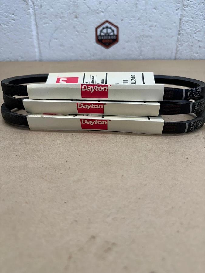 Used Dayton 4L240H V-Belt *NEW* Lot of 3