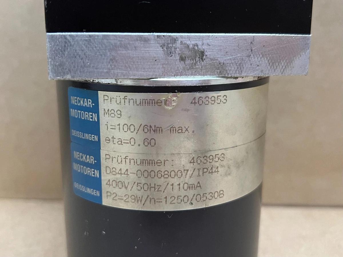 Used Neckar Motoren D844-00068007/IP44 400V, 50Hz, Asynchronous Motor