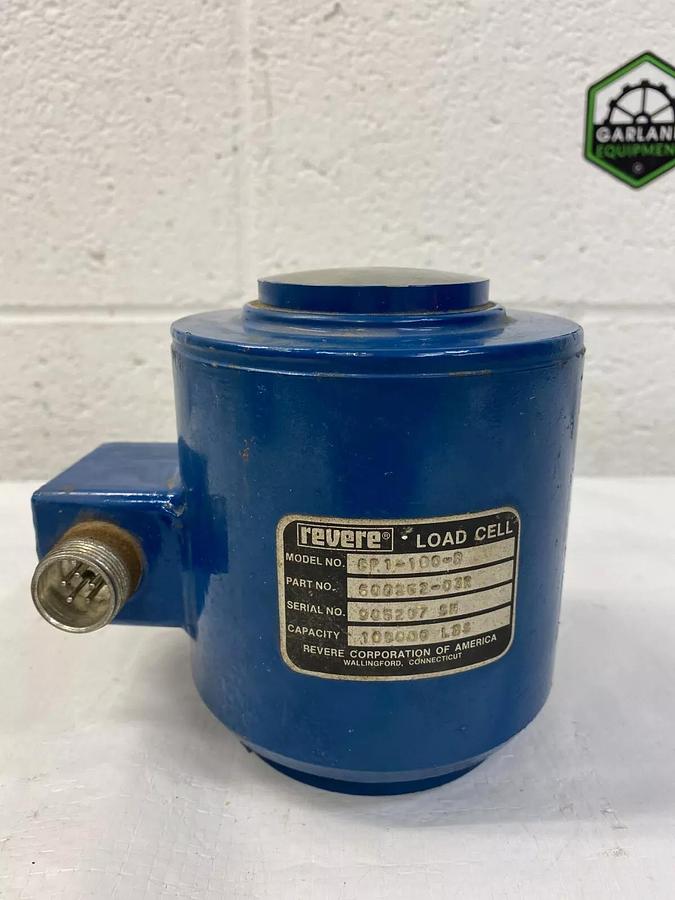 Used Revere CP1-100-B Load Cell part no. 600262-03R 100k Capacity