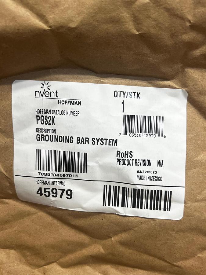 Used NVent Hoffman PGS2K Grounding Bar System *FACTORY SEALED*