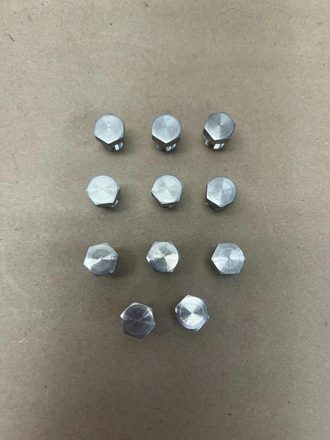 Used Swagelok M10 Stainless Steel Plug - Lot of 11