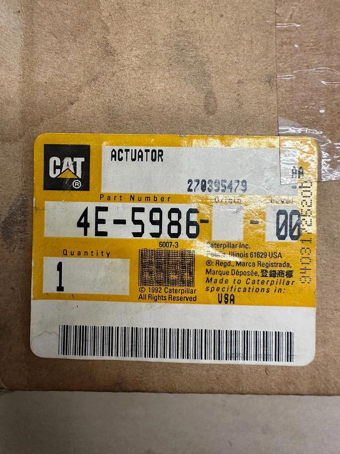 Used CAT 4E-5986 Actuator *NEW*