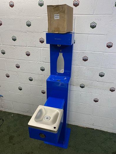 New - open box Global Industrial 761216 BL Outdoor Bottle Filling Station, Drinking Fountain