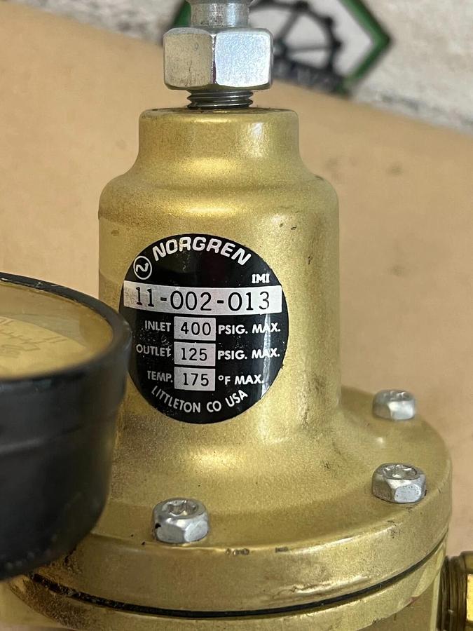 Used Norgren 11-002-013 Pneumatic Pressure Regulator