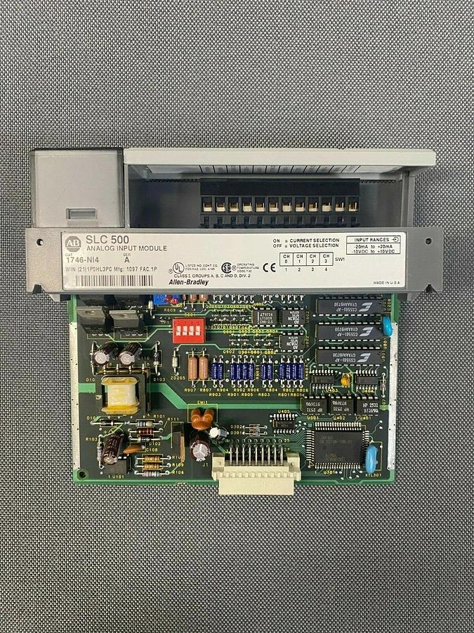 Used Allen Bradley 1746-NI4 Analog Input Module, Series A, SLC 500