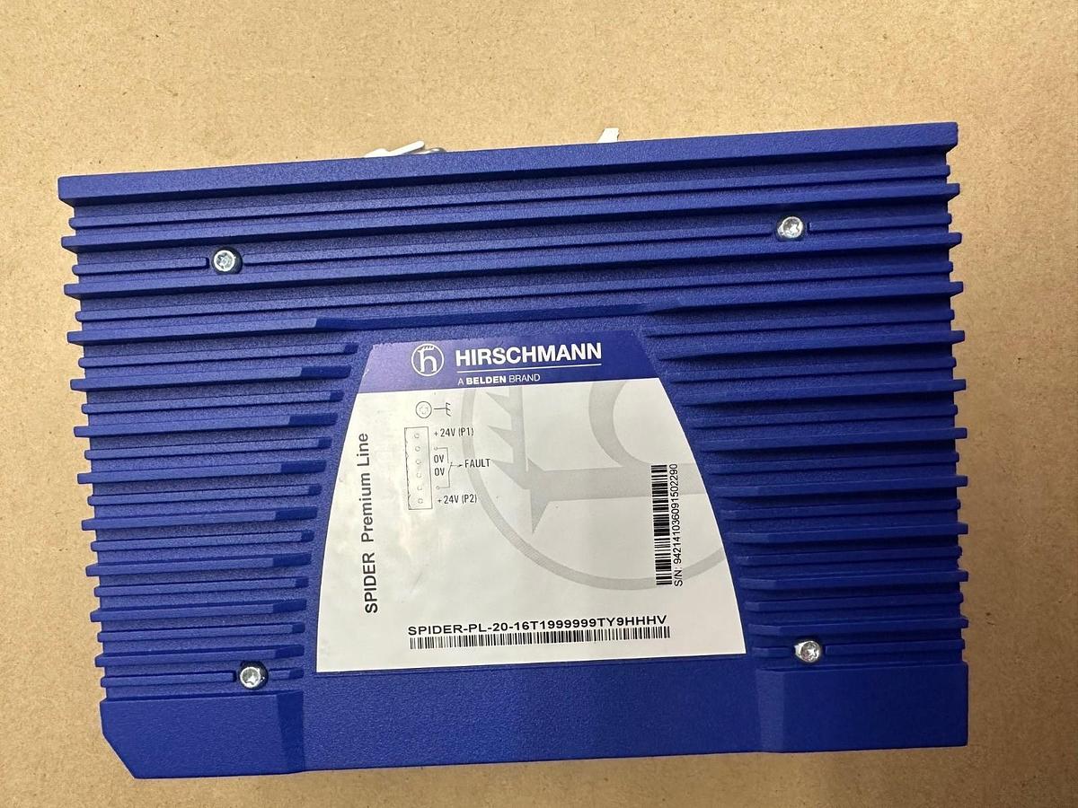 Hirschmann Spider-PL-20-16T1999999TY9HHHV Ethernet Rail Switch *NEW*