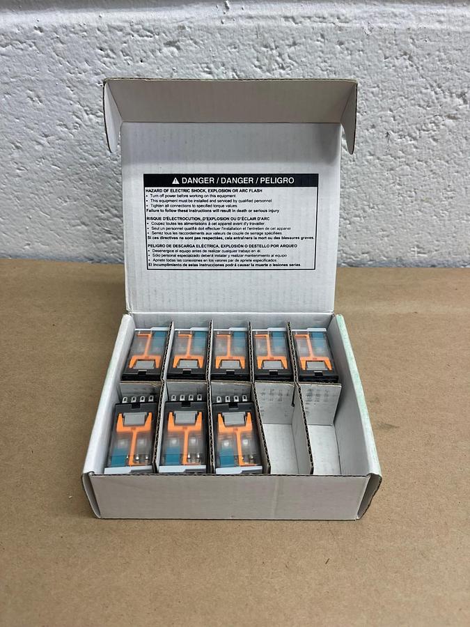 Used Schneider Electric Magnecraft 782XDX2M4L-24D Relay 4PDT, 10A, 24VDC Qty 8