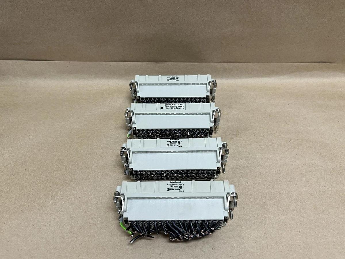 Used Amphenol-Tuchel C146 10A064 000 2 Heavy Duty Connector - Lot of 4