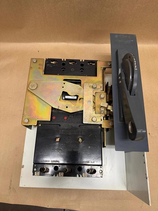 Used Westinghouse LA3400PRF 400A Circuit Breaker Tri-Pac with Frame & External Switch