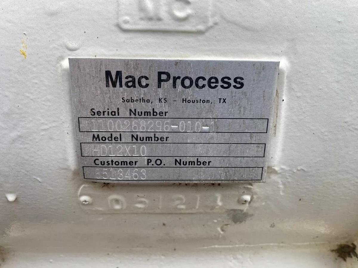 Used MAC Process HD12X10 Rotary Airlock Feeder