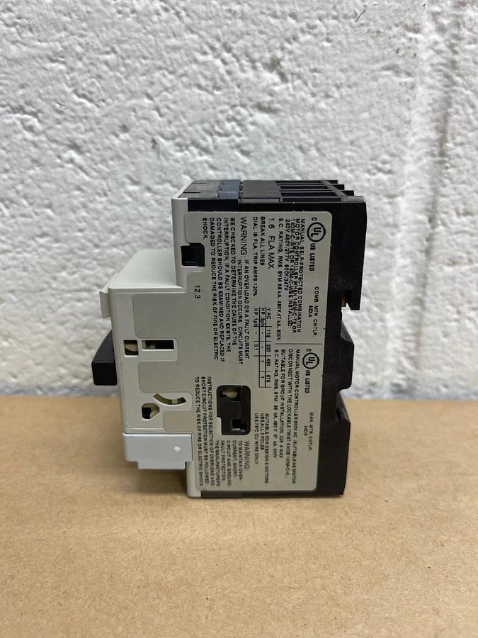 Used Allen Bradley 140M-C2E-B16 Series B Motor Protector/Circuit Breaker