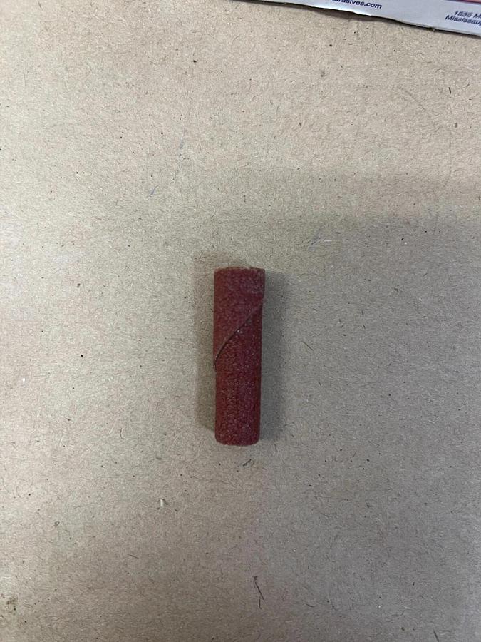 United Abrasives 38049 Aluminum Oxide Cartrdge Rolls 3/8x1/2x1/8 80 Grit Strght