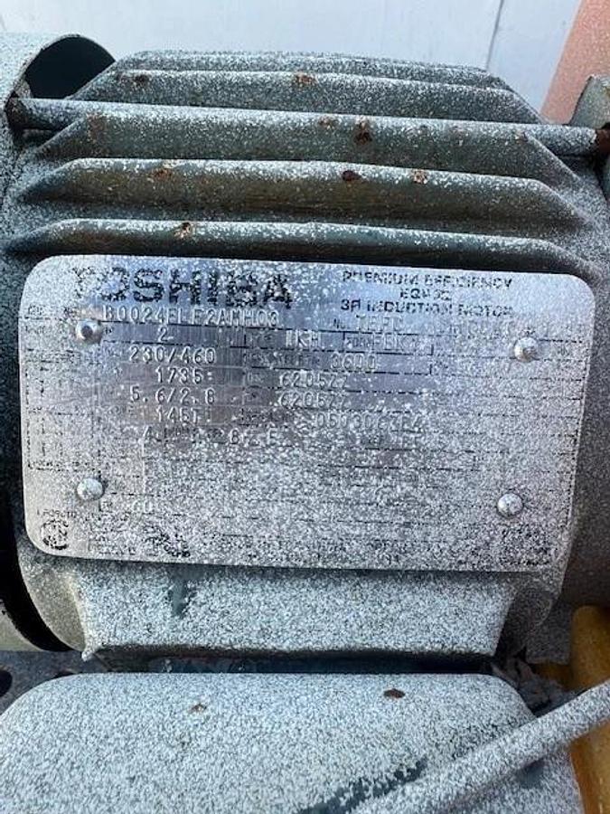 Used Clarke’s CFV24X971029 24”x24” Feeder, Toshiba 5Hp Motor @ 1800RPM & Falk 4207J25