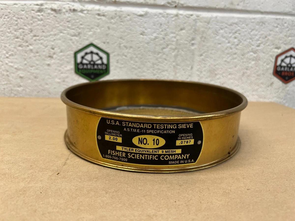 Used Fisher Scientific No. 10 2.00mm Standard Testing Sieve