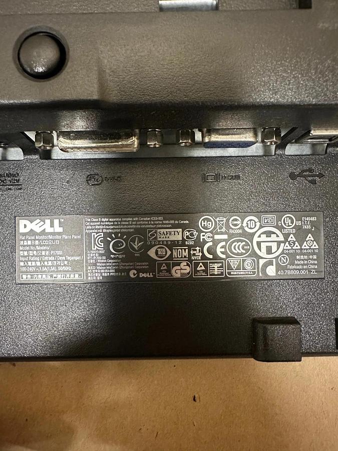 Used DELL P170St LCD 17” Monitor