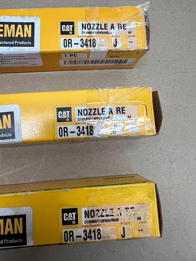 CAT 0R-3418 Fuel Injector Nozzle - Lot of 3