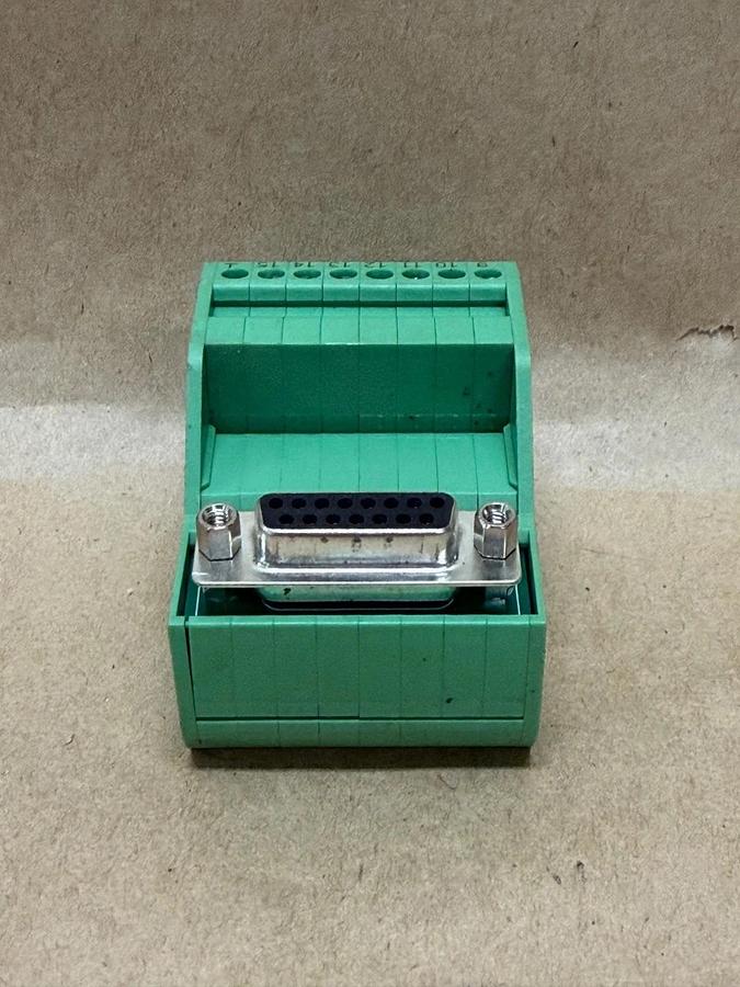 Used Phoenix Contact VIP-2/SC/D15SUB/F Terminal Block