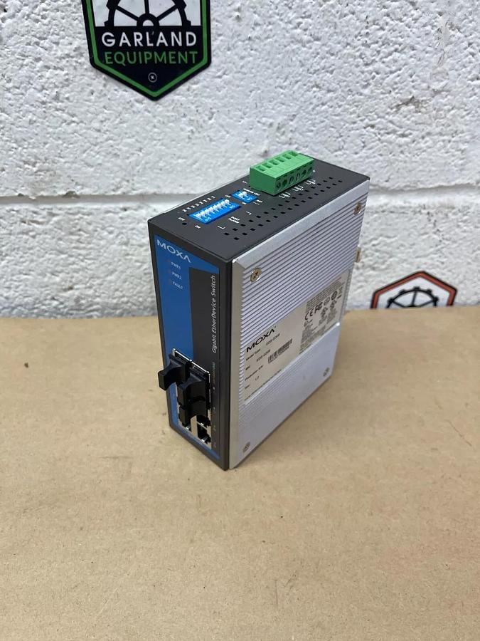Used Moxa EDS-G308 Gigabit EtherDevice Switch, 8-Port, Input: 12-48 VDC