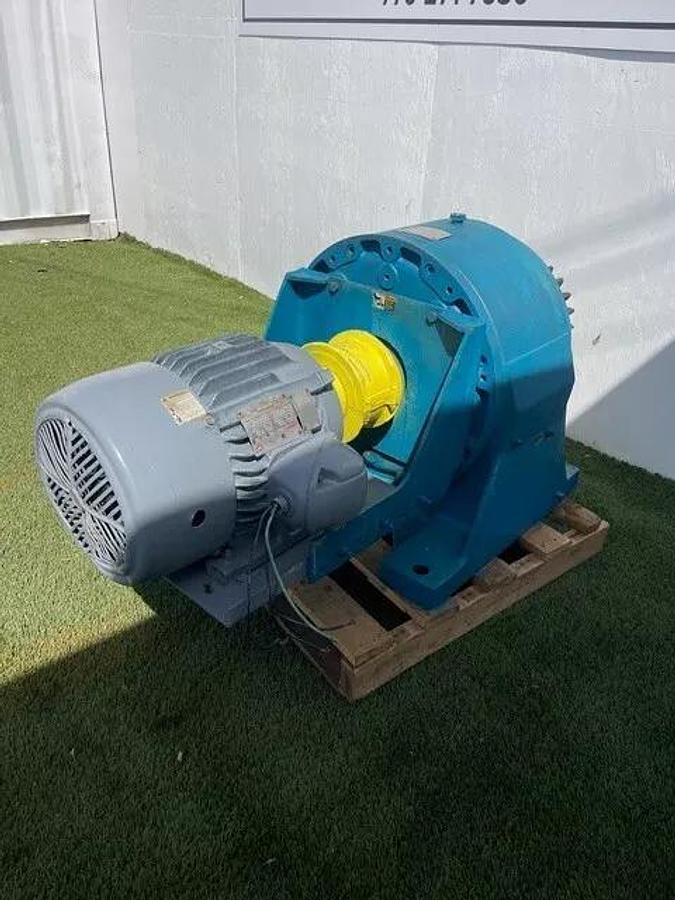 Used Rexnord Link-Belt 2947Y125W Gear Reducer, Ratio 38.4:1, US Elec Motor 15HP