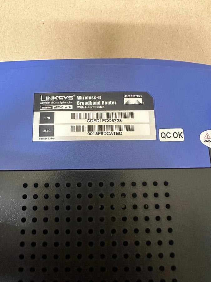Used Linksys Wireless-G Broadband Router *NEW*