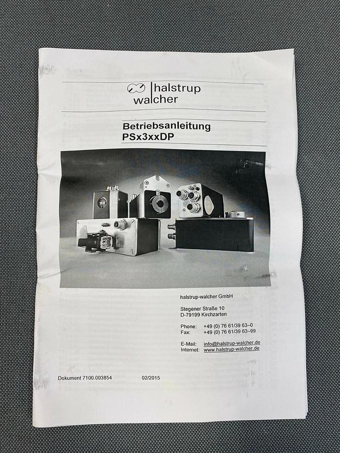 Used Halstrup Walcher PSE312-8-DP-0-0 Rotary Positioner