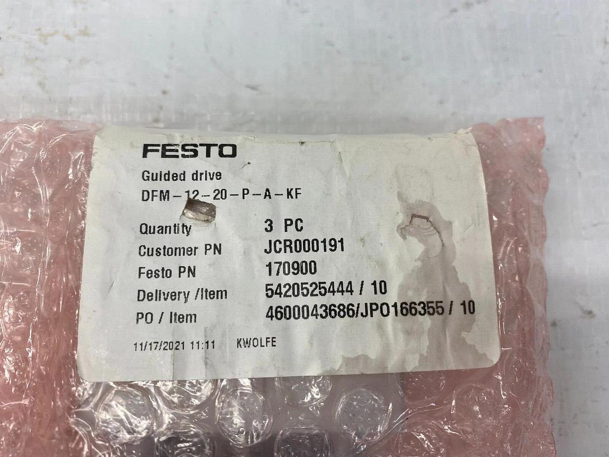 Used Festo DFM-12-20-P-A-KF 170900 N708 M2V5PF8587H