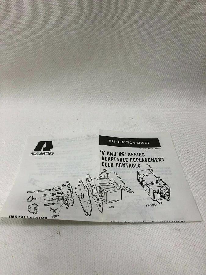 Used Ranco A30-262 Adaptable Refrigerator Controller