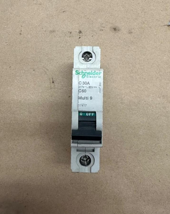 Used Schneider Electric 17417 C30A Circuit Breaker