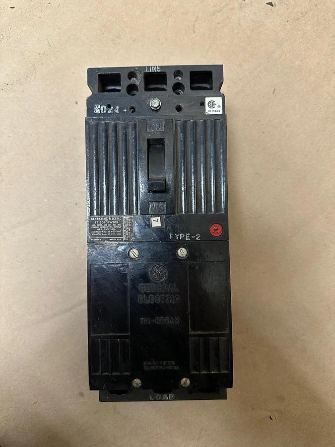 Used General Electric TB13090BWE09 90A 3 Pole Circuit Breaker