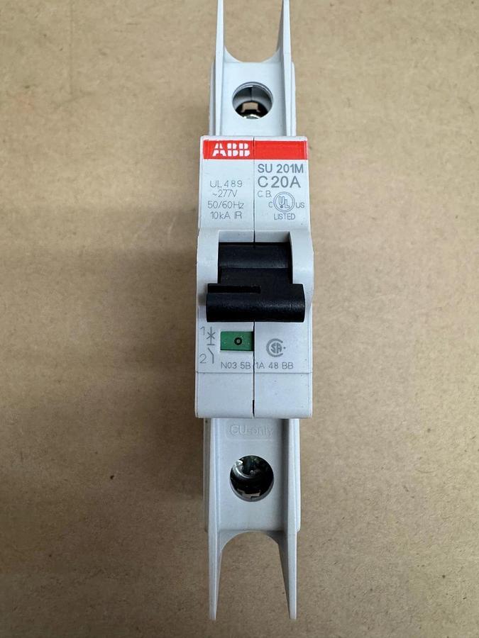 Used ABB SU 201M C20A 20A Circuit Breaker Single Pole *NEW*