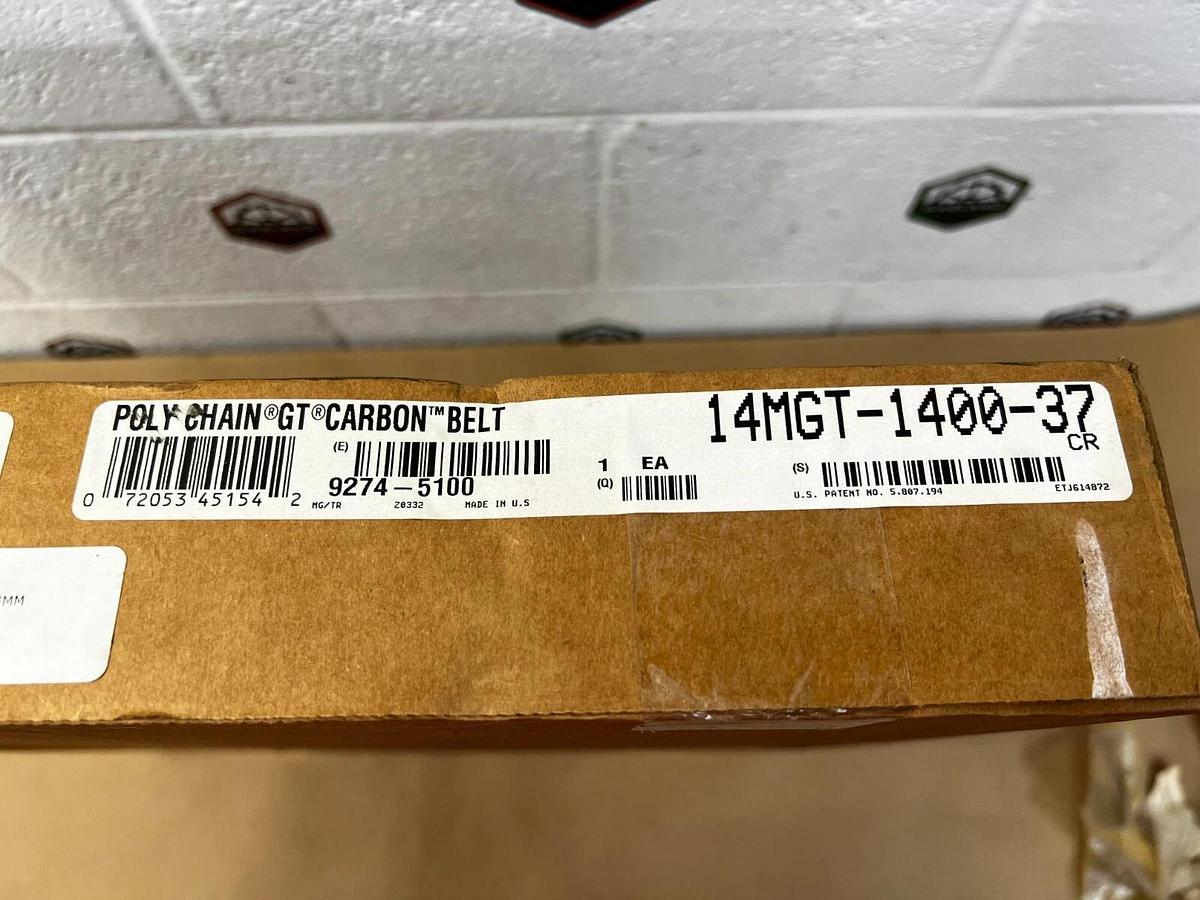 Used Gates 14MGT-1400-37 Poly Chain GT Carbon Belt