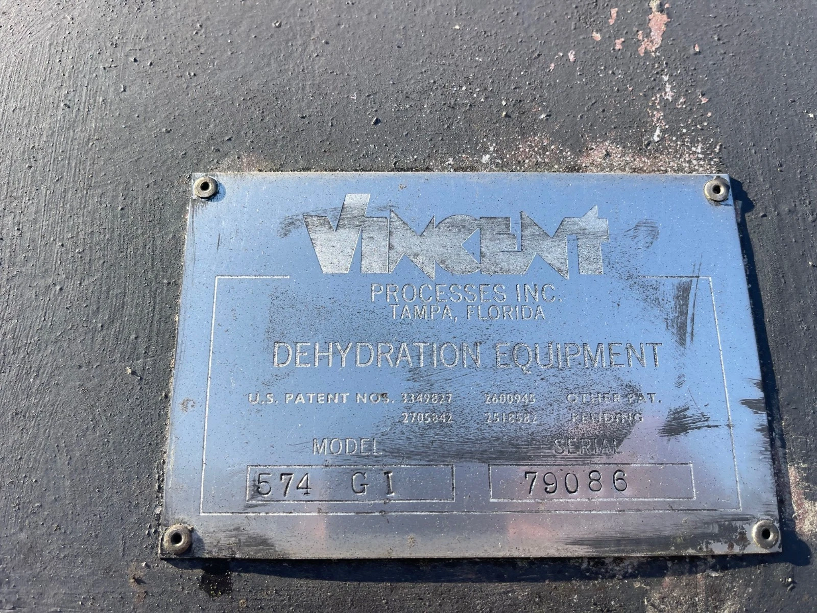 Used Vincent Processes 574 GI CW 270 Bottom Horizontal Blower 60HP, 1770RPM, 460V SS