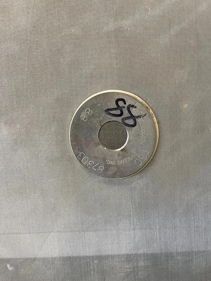 Used Stainless Steel 24” Mesh for Vibratory Screener, 88 microns