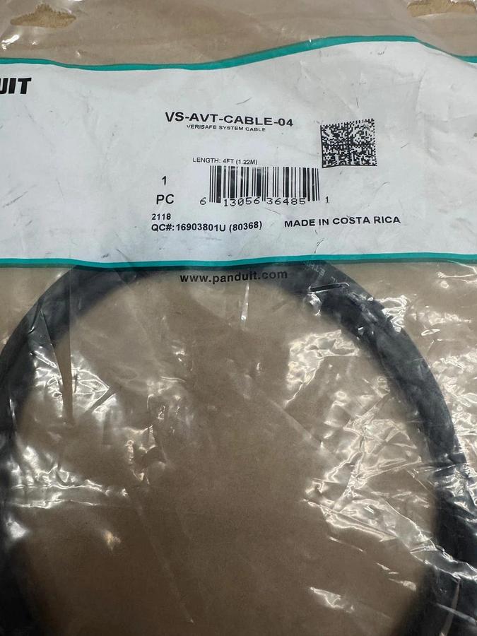 Used Panduit Cable Allotment (3) Cables (2) Couplers *FACTORY SEALED*