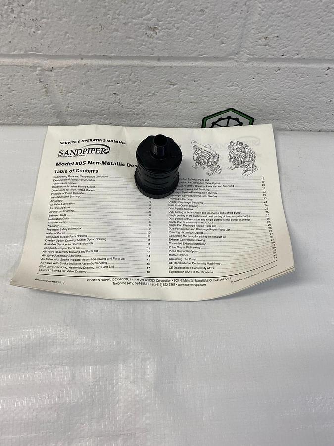 Sandpiper D.220165 Jet industries Filter Muffler