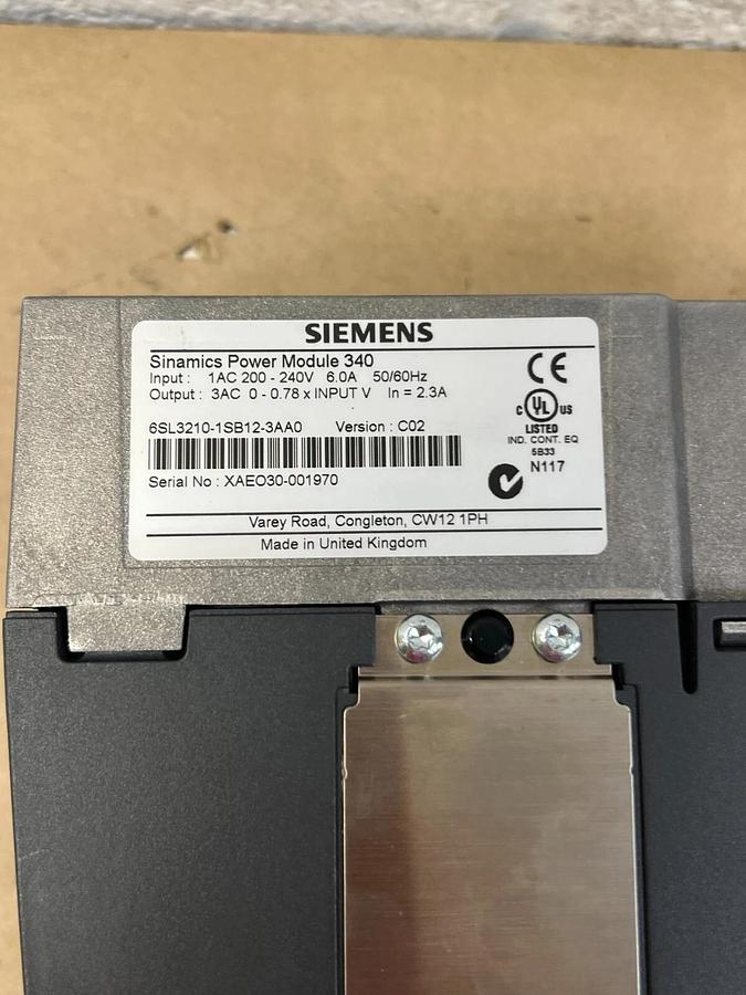 Used Siemens CU310-2DP Sinamics Control Unit
