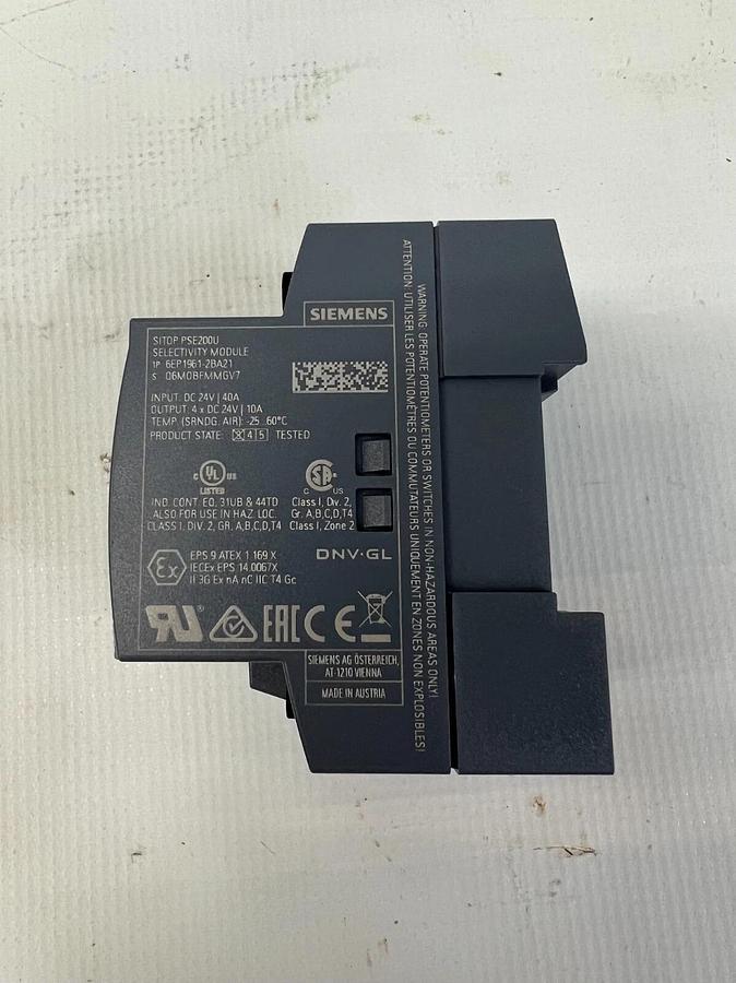 Used Siemens 6EP1961-2BA21 Selectivity Module SITOP PSE200U