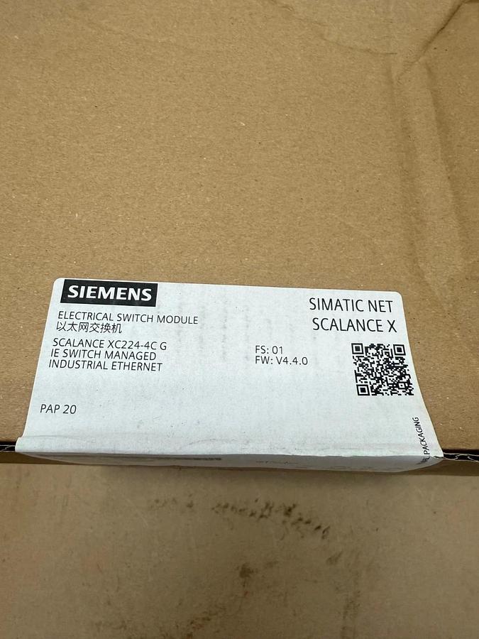 Used Siemens 6GK5224-4GS00-2AC2 Electrical Switch Module *FACTORY SEALED*